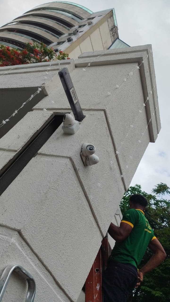 Depois da instalação de CFTV