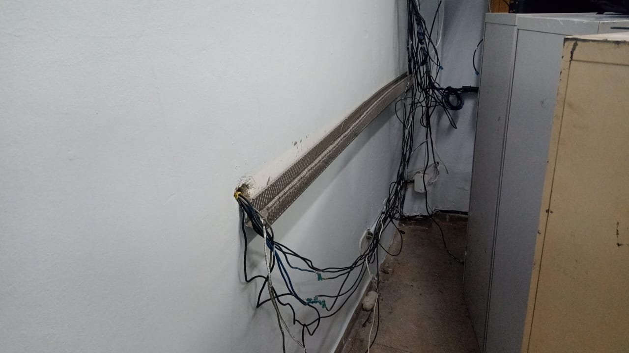 Infraestrutura de cabeamento e equipamentos de monitoramento